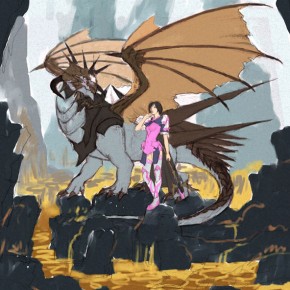 ホワイトドラゴンイラスト制作2 ホワイトドラゴンイラスト制作2